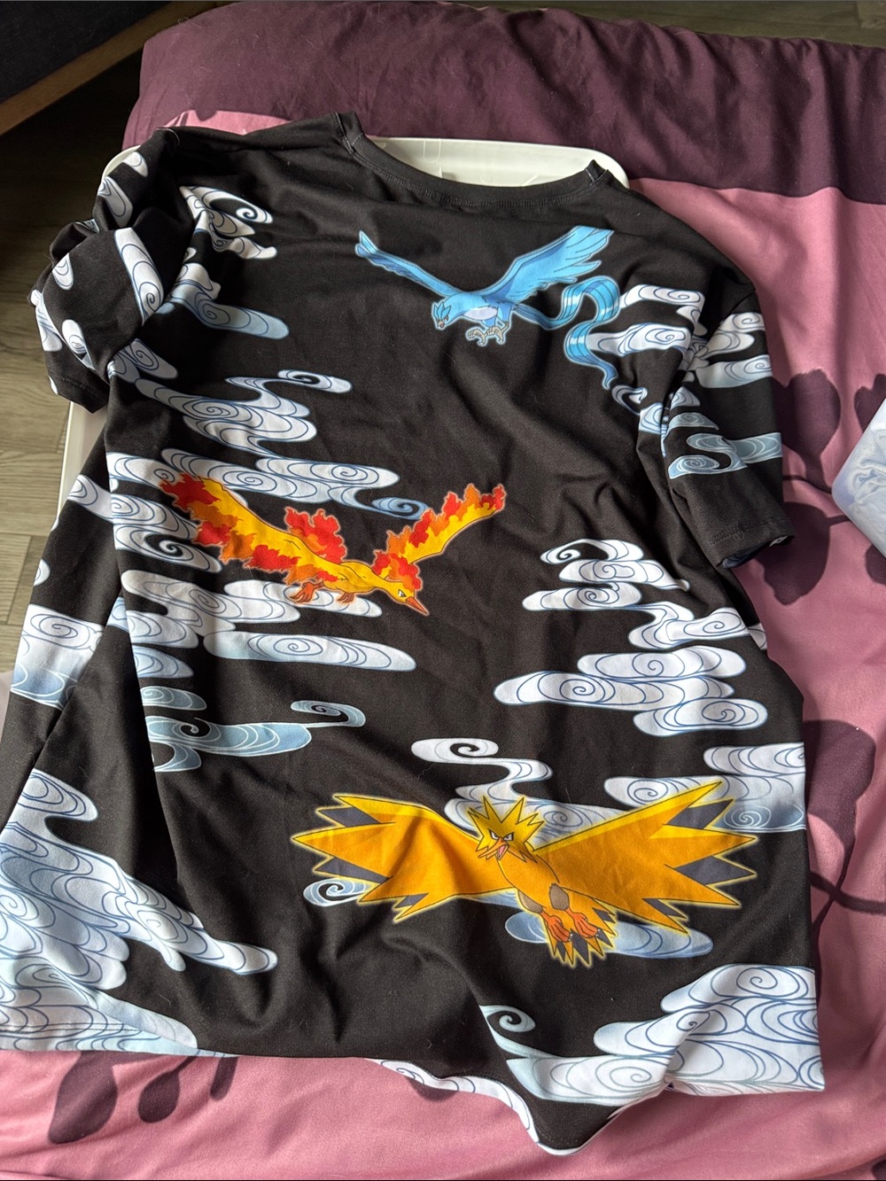 Blackmilk Black Women’s Pokémon Zapdos Moltres Art Top - Picture 3 of 3